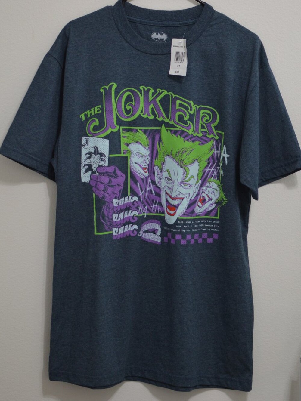 Men's Joker Short Sleeve Graphic Tee - Size LT